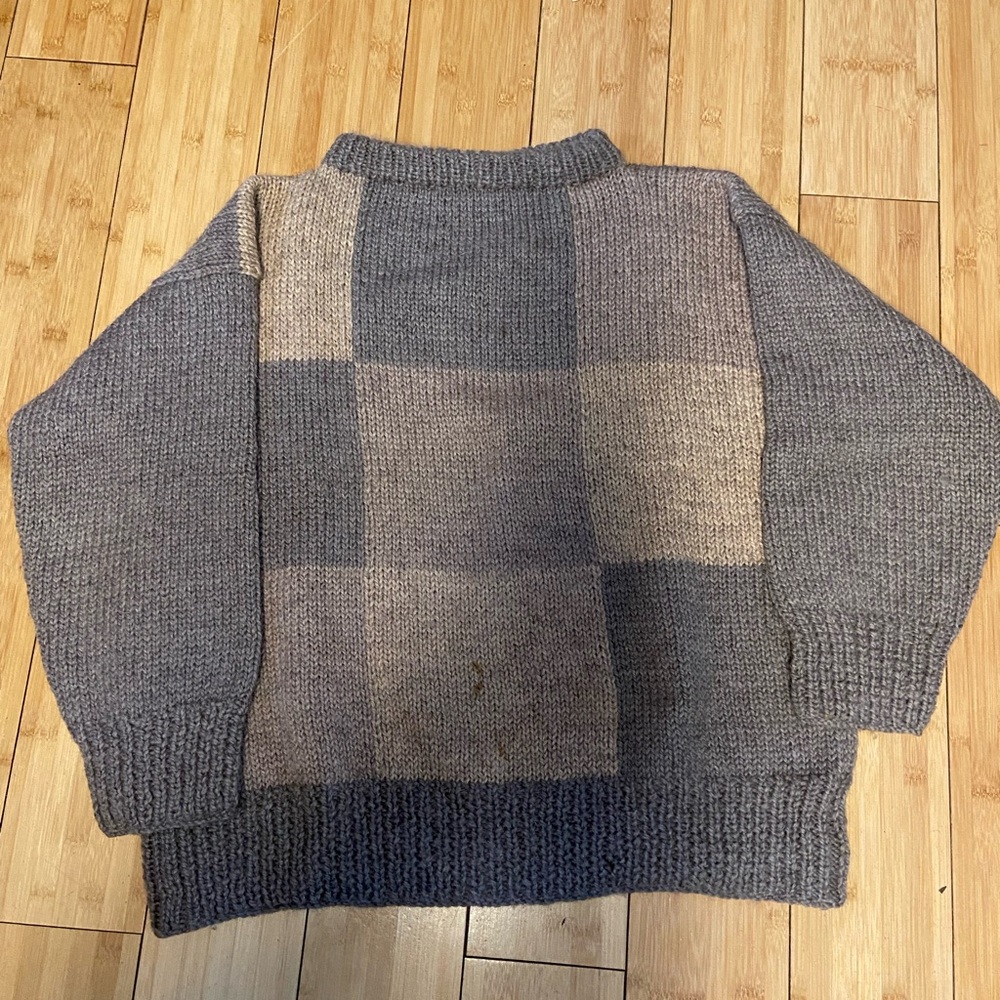 Aika Gray and Brown Sweater